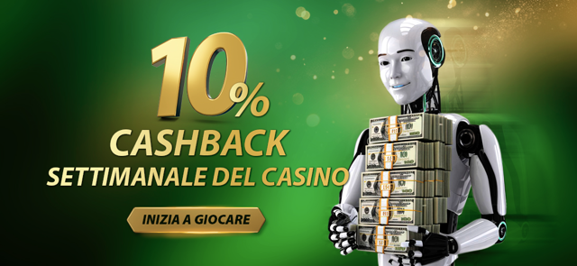 Casinò 10% rimborso